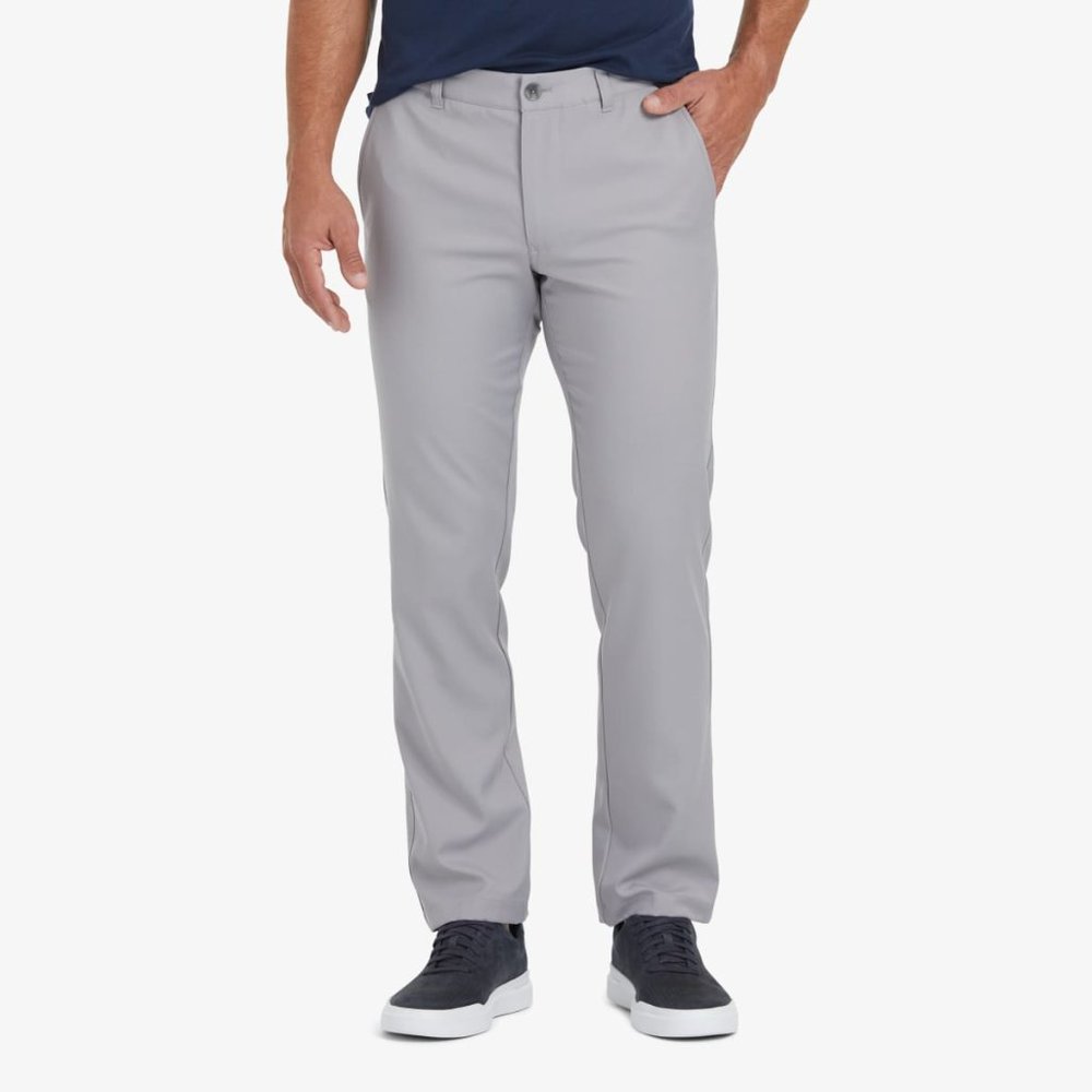 MIZZEN+MAIN BARON CHINO Ash Gray Solid 34w 30L